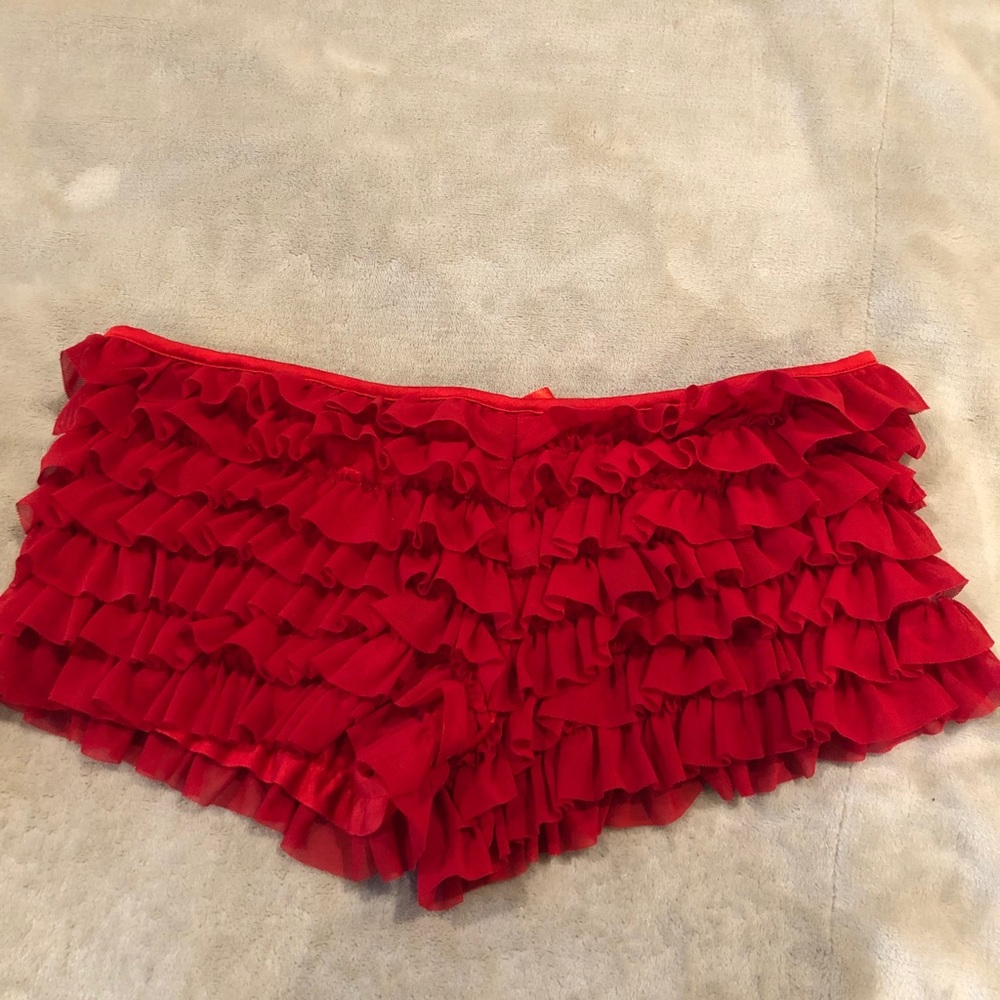 Red Ruffle Undieshorts